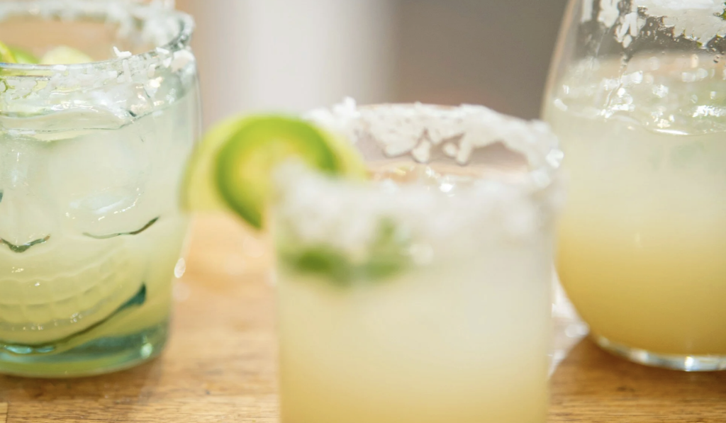 Margaritaer med lime og saltkant fra Cocktail & Bar i Esbjerg
