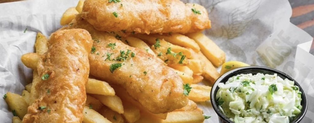 Fish'n'chips med tartarsauce fra OH MY FISH! foodtruck i Esbjerg